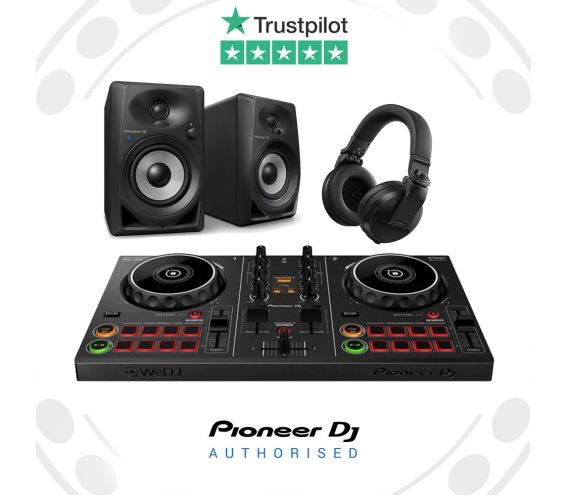 Pioneer DDJ-200 Wireless DJ Controller Bundle with DM40BT and HDJ-X5BT