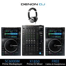 Denon DJ SC6000M Prime DJ Equipment Package Deal