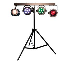 FXLAB Mobile DJ LightingKit with 4 LED Lighting Effects, T-Bar lighting stand and Sound to Light Mode
Product code:G017KC