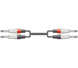 Chord CLASSIC 2 x 6.3mm to 2 x 6.3mm MONO JACK PLUG LEADS 12m