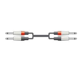 Chord CLASSIC 2 x 6.3mm to 2 x 6.3mm MONO JACK PLUG LEADS 6m