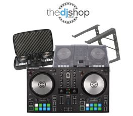 Native Instruments Traktor S2, Decksaver Cover, Carry Bag, and Laptop Stand